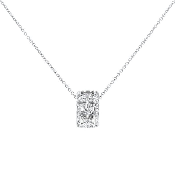ˇFashion StreetˇPARENTESI NECKLACE SILVER DIAMOND
