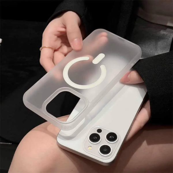 Hard shell magnetic frosted Apple mobile phone case new ultra-thin protective cover anti-fall