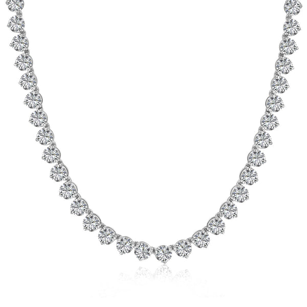 ˇFashion StreetˇOrnate Heart Cut Tennis Necklace