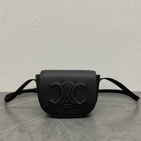 FOLCO CUIR TRIOMPHE 18 IN BLACK CALFSKIN