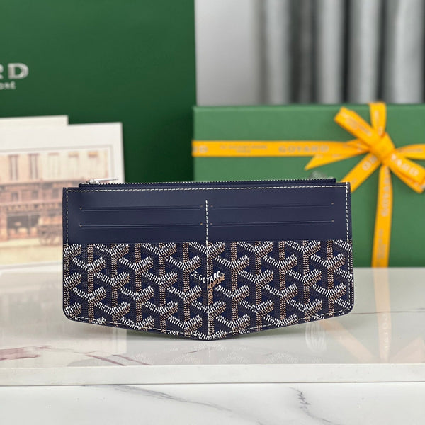 INSERT LOUISE 21 IN GUNPOWDER BLUE GOYARDINE CANVAS