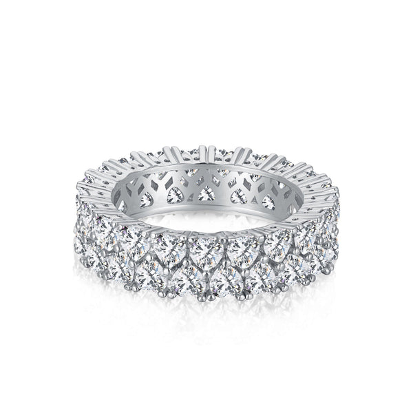 ˇFashion StreetˇSparkling Full Heart Ring