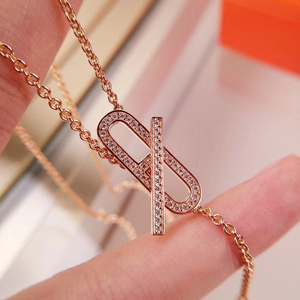 ˇFashion StreetˇHM FIRE PIG NOSE NECKLACE TRENDY STREET