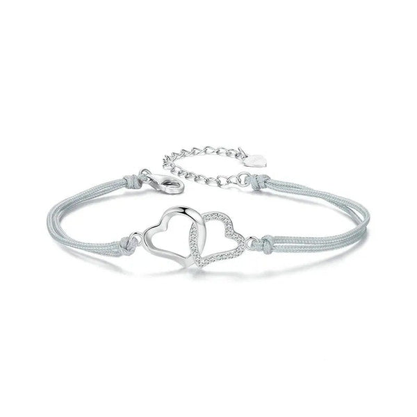 ˇFashion StreetˇDainty Gray Rope Link Chain Bracelet for Women Teen Girls
